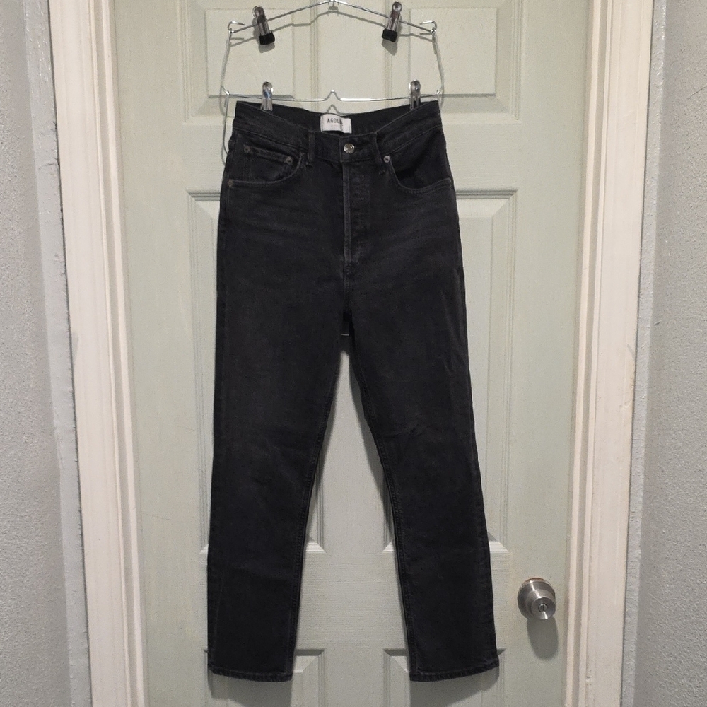 Agolde Riley High Rise Women Jeans - Black EUC